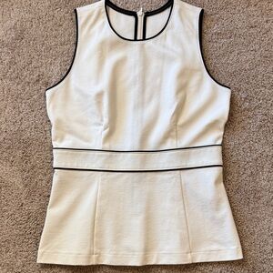 Elegant Cream Sleeveless Top